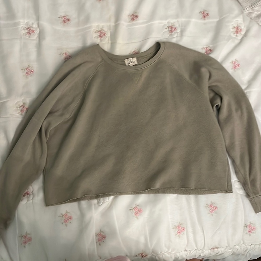 Green Project Social T cropped sweater